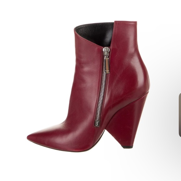 YSL - Saint Laurent Red Boots - Picture 2 of 14